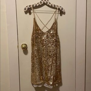 Free people sequin mini dress